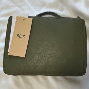 BEIS Olive Green Cosmetic Case